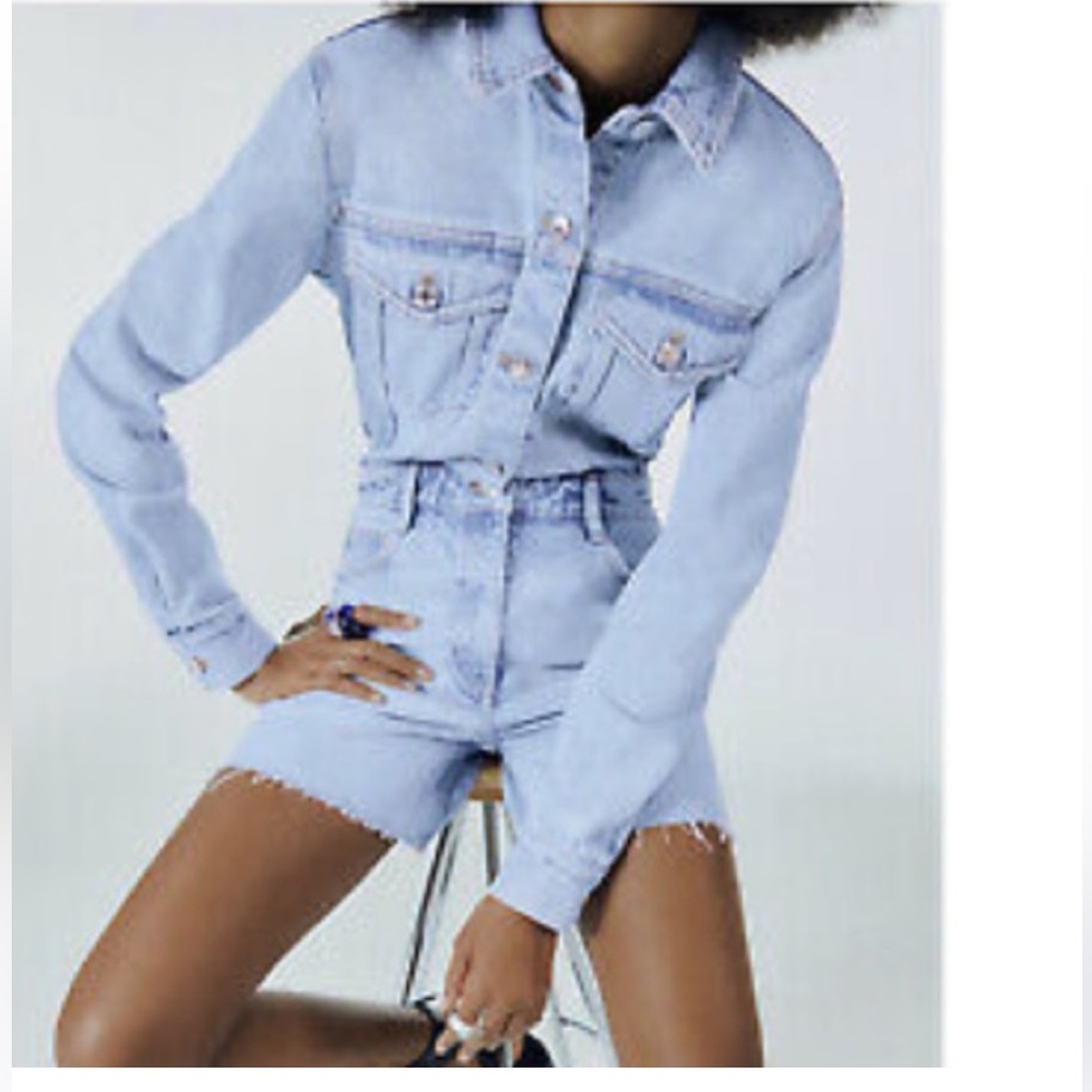 Zara denim Jumpsuit